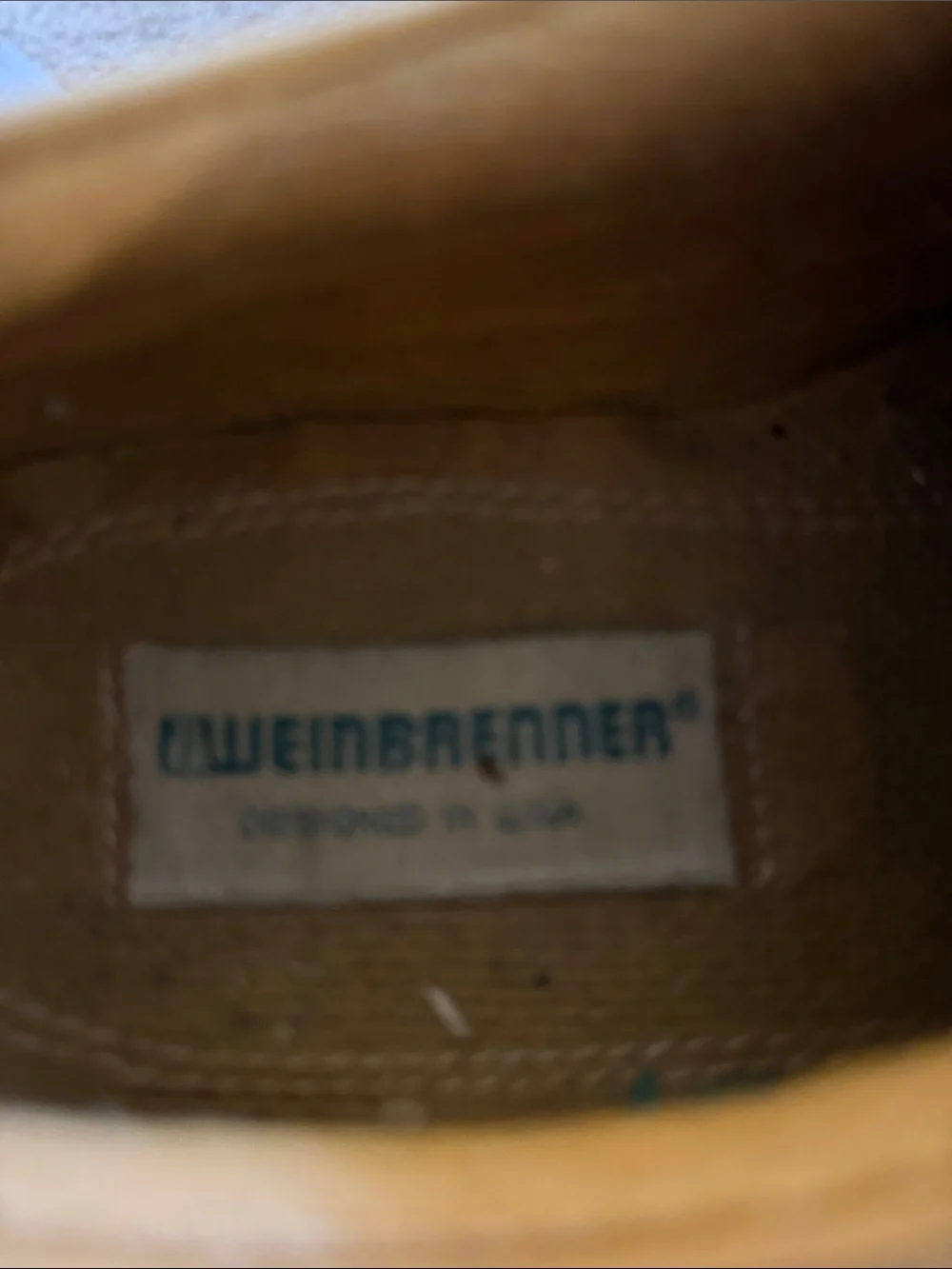 Weinbrenner Tan Suede Lace-Up Work Shoes Mens 7